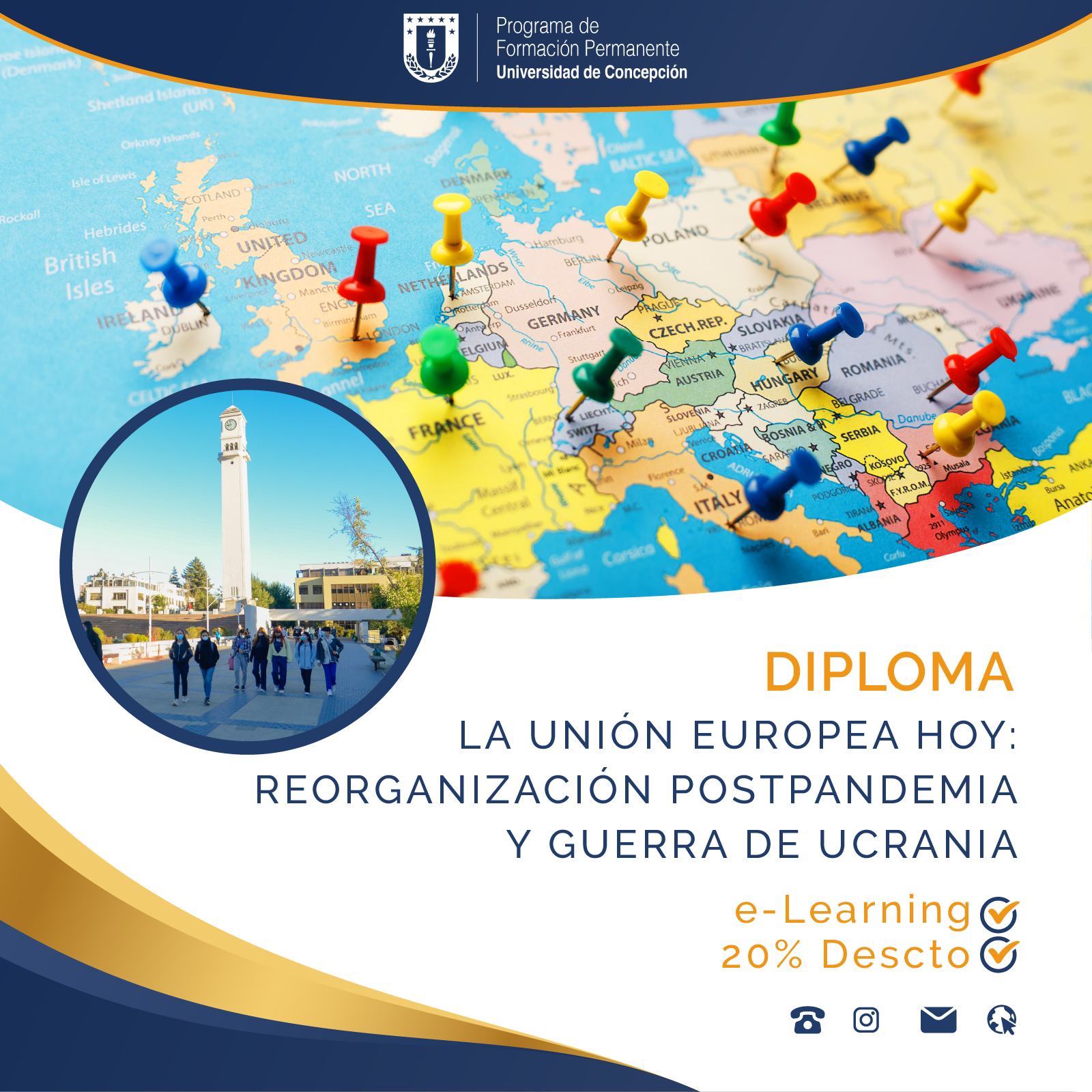 El Centro de Estudios Europeos UdeC presenta nuevo diploma e-learning “La Unión Europea Hoy”