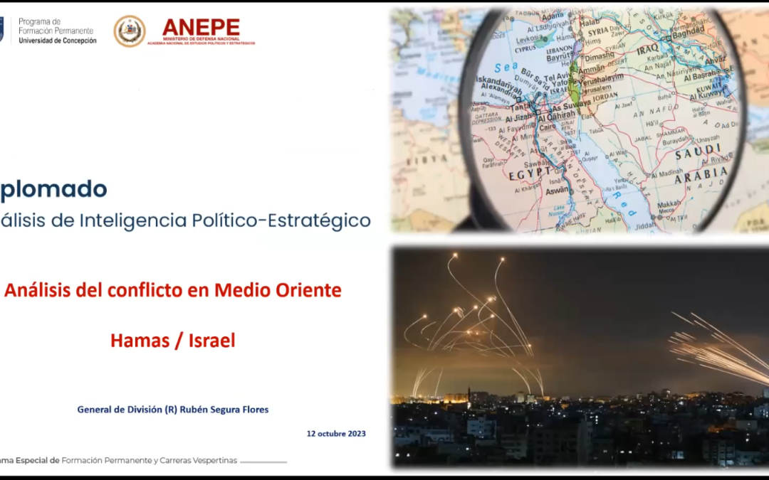 Diplomado en Inteligencia analizó la Guerra en Medio Oriente en webinar exclusivo para estudiantes